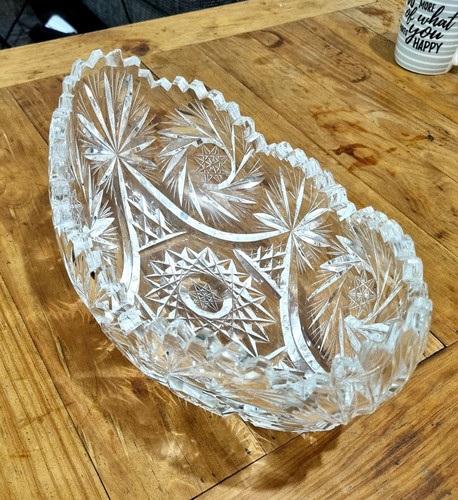 Große kristallglasschale aus - kristallglasschale,
