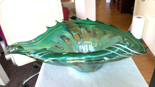 Große glas schale muschel - glas,