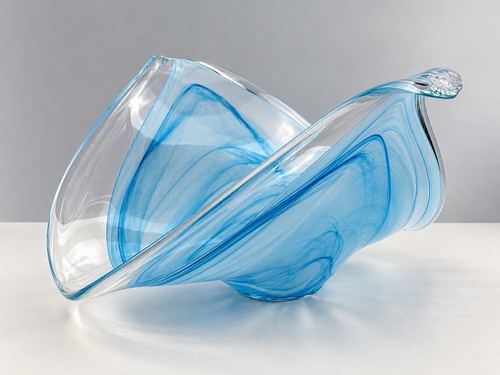 Große dekorative glasschale - große,