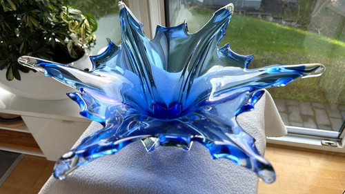 Große schwere glas schale - xl,