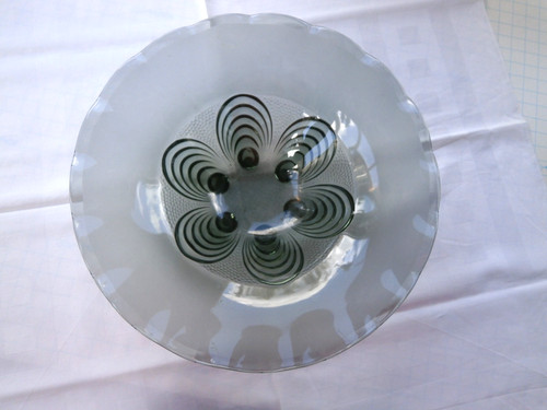 Große art déco glasschale - déco,
