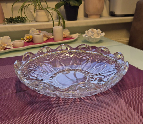 Elegante glasschale oval - oval, mit
